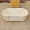 40x Oval Paper Baking Cup, Heat Resistant, Rectangle Cake Paper Tray Boat Shape