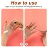 Acrylic Foundation Art Palette Square Heart-Shaped Cosmetic Liquid Mixing Plate Portable Makeup Blending Tool for Travel Daily