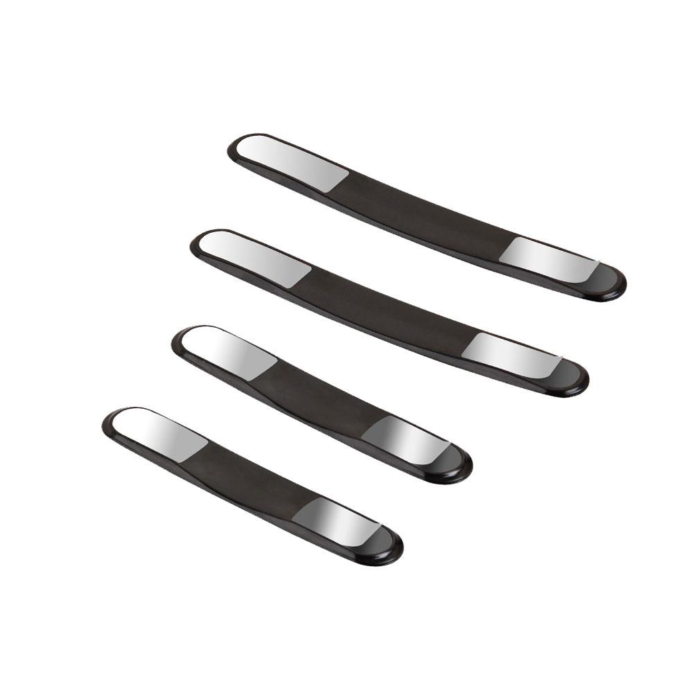4pcs Universal Car Door Strips Anti Scratch Sticker Carbon Fiber Edge Protective Strips Side Doors Moldings Scuff Trim Stickers