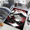 1 Pezzo Tappeto Stile Pittura a Inchiostro Monte Fuji Giapponese per Soggiorno Camera da Letto Divano Decorazione Casa Rus Tappetino Antiscivolo Regalo di Lusso