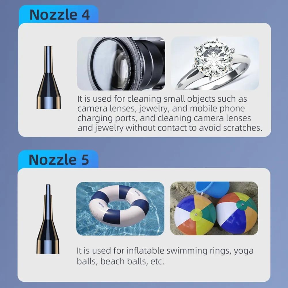 290000Pa Car Vacuum Cleaner Wireless Vacuum Cleaner Adjustable Electric Air Duster with LED Light, Rechargeable Cordless Air Blower