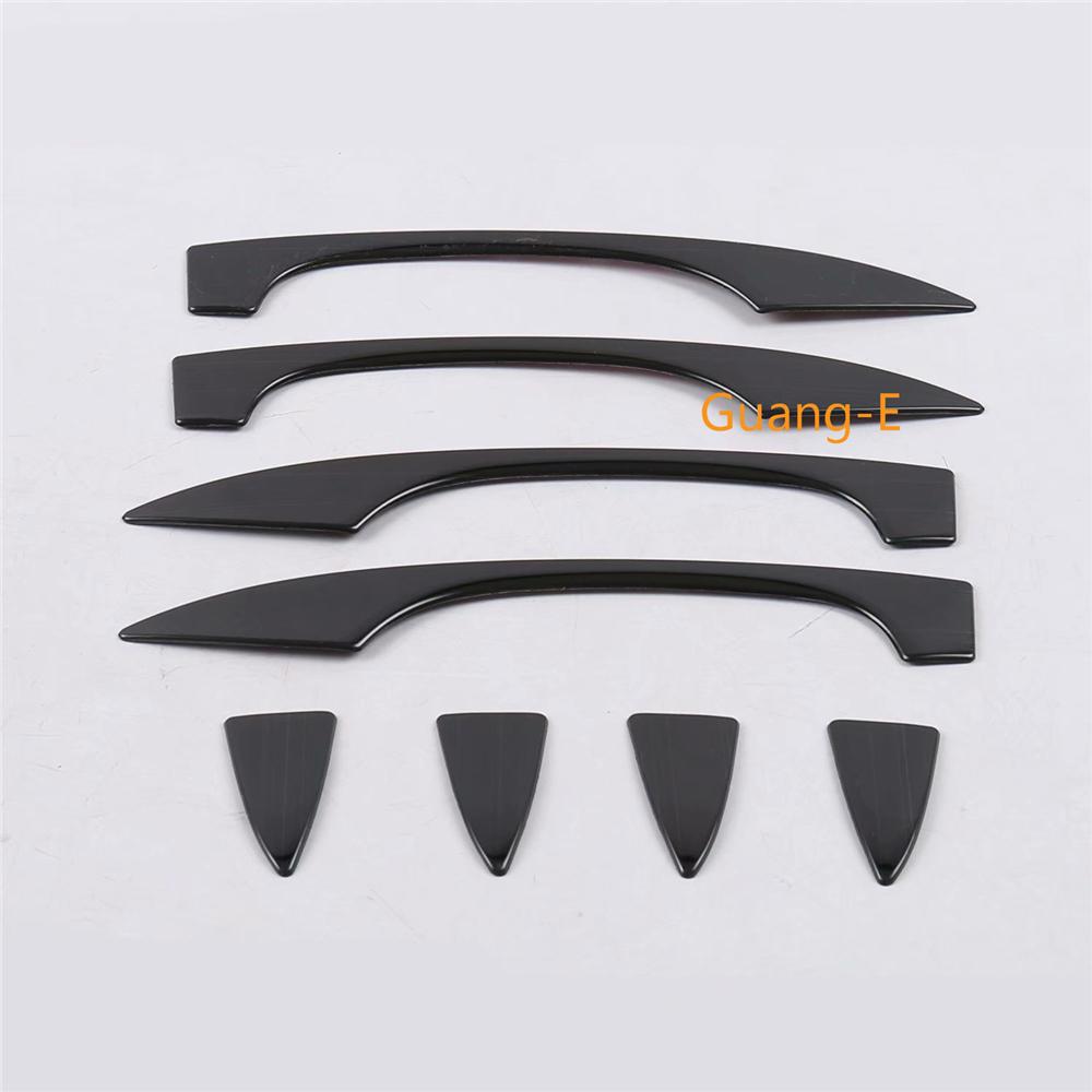 For Volkswagen VW Tiguan L MK2 2016 2017 2018 Car Stick Cover Trim Door Handle Panel Trim Handrail Armrest