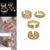 High-end Fashion Copper Ring For Women Featuring Luxurious Gold Plating And Dazzling Diamond Design