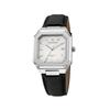 Lomanson Odier Octagonon Square White Black Leather Rwtlmm6Bs001Whwh0