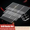 Grille de barbecue 40/50/60 cm, grille de rôtissage antiadhésive, facile à nettoyer, supports de barbecue pour camping en plein air