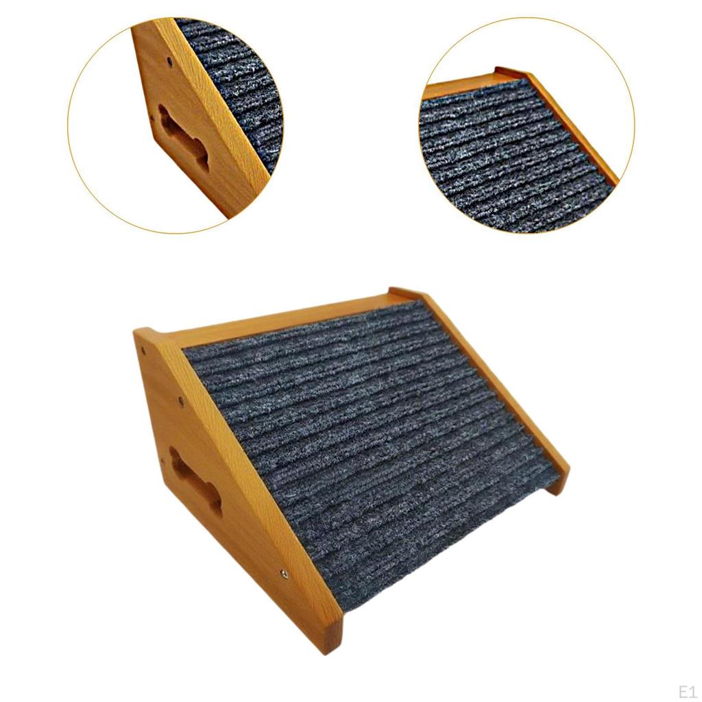 Dog Ramp Cat Climbing Stairs Indoor Cats Stair Non Slip Wooden Lightweight Pet Ladder