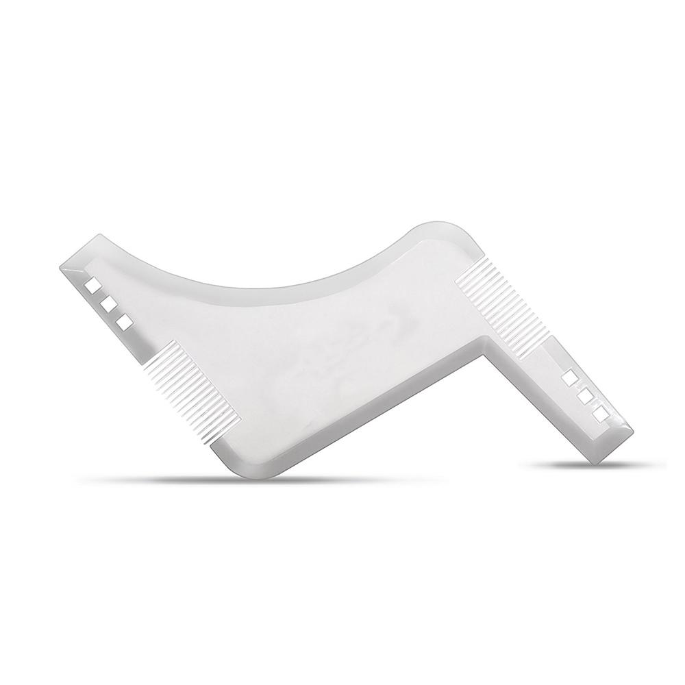 

Шаблон для укладки бороды, расческа для парикмахера, инструмент для симметричной обрезки, формирователь, трафарет коричневый