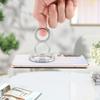 360 Rotating Magnetic Phone Mount with Double Hoop Grip Foldable Design and Metal Construction Universal