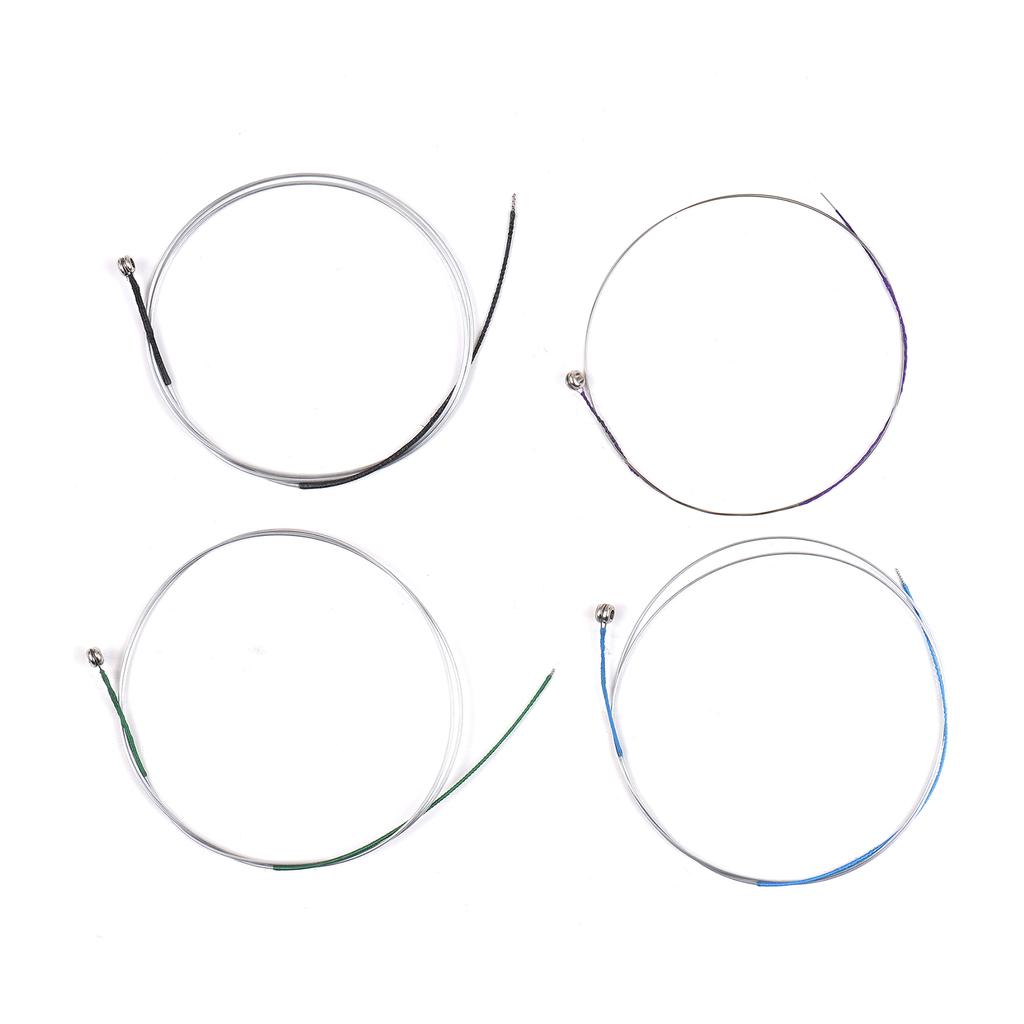 4 corde per violino per violini 3/4-4/4, set completo universale con avvolgimento in alluminio e magnesio (GDAE)