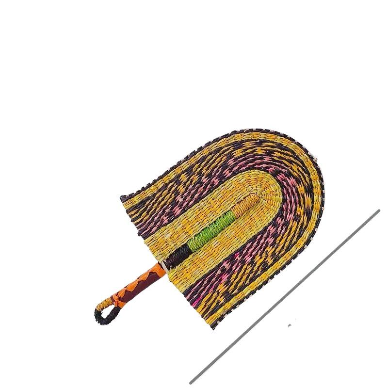 Vietnamese Seaweed Woven Grass Woven Fan Wall Hanging African Elements Ins Wind Wall Decoration Day Summer Hand-shake