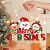 Merry Santa Claus Christmas Doorway Hanging Ornaments for Festive Atmosphere In Bedroom or Tree