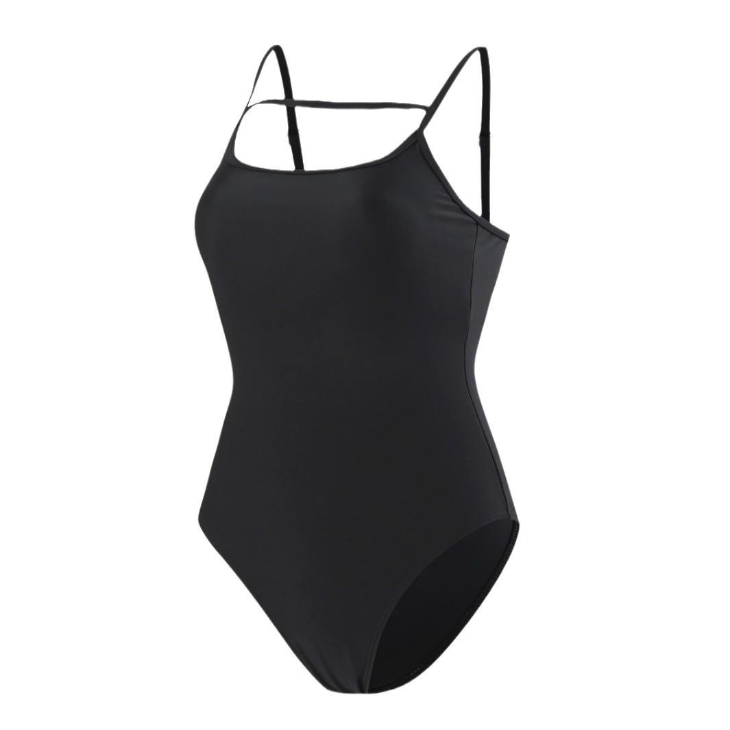 

Европейский и американский женский слитный купальник без спины - Сексуальный, облегающий, однотонный, дизайн бикини кросс-бордер S