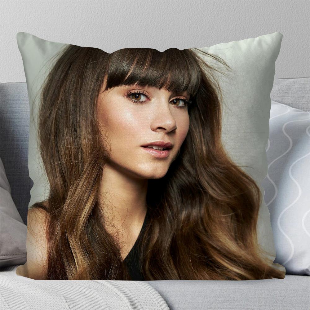 Singer A-Aitana Alpha Kissenbezug Quadratisches Kissen Schlafzimmer Sofa Freizeit Komfort Kissen Auto Wohnzimmer Heimdekoration 40X40