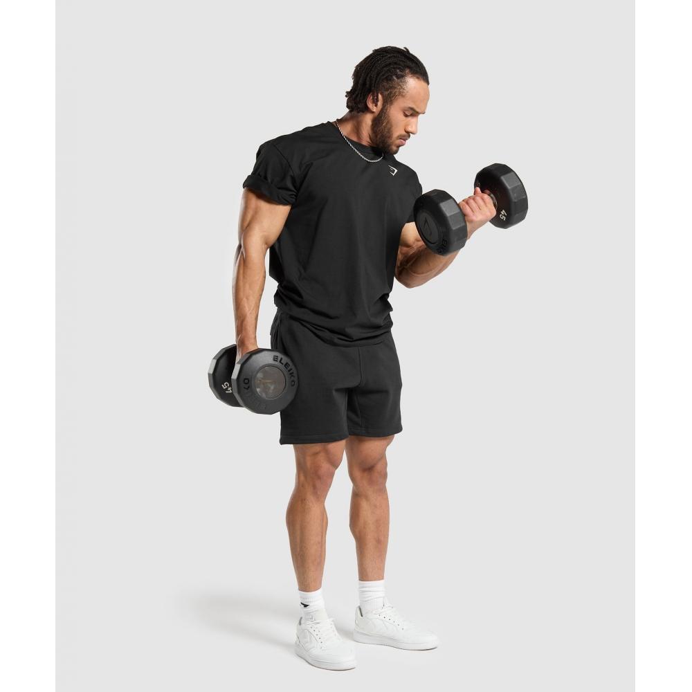 Gymshark Heavy DuTy Apparel T shirT Black A6a4p Bb2j