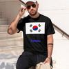 Korea 2026 New Fashion Heavyweight Hot Selling Retro Printed Pattern Fun Round Neck Tshirt For Daily Comfort