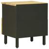 Nightstand 2 Pcs. Natural 40 x 33 x 46 cm Solid Mango Wood