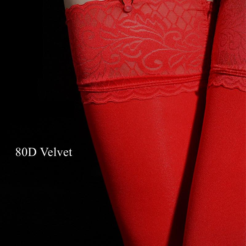 Sexy Wide Lace Top Thigh High Stockings Silicone Hold Up Medias De Mujer  Pole Dance Nightclub Party Hosiery 8D 15D 8