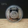 2025 Snake Commemorative Coin Chinese New Year Collectible Iron Coin Year of The Snake Badge Coin for Wealth And Good Luck