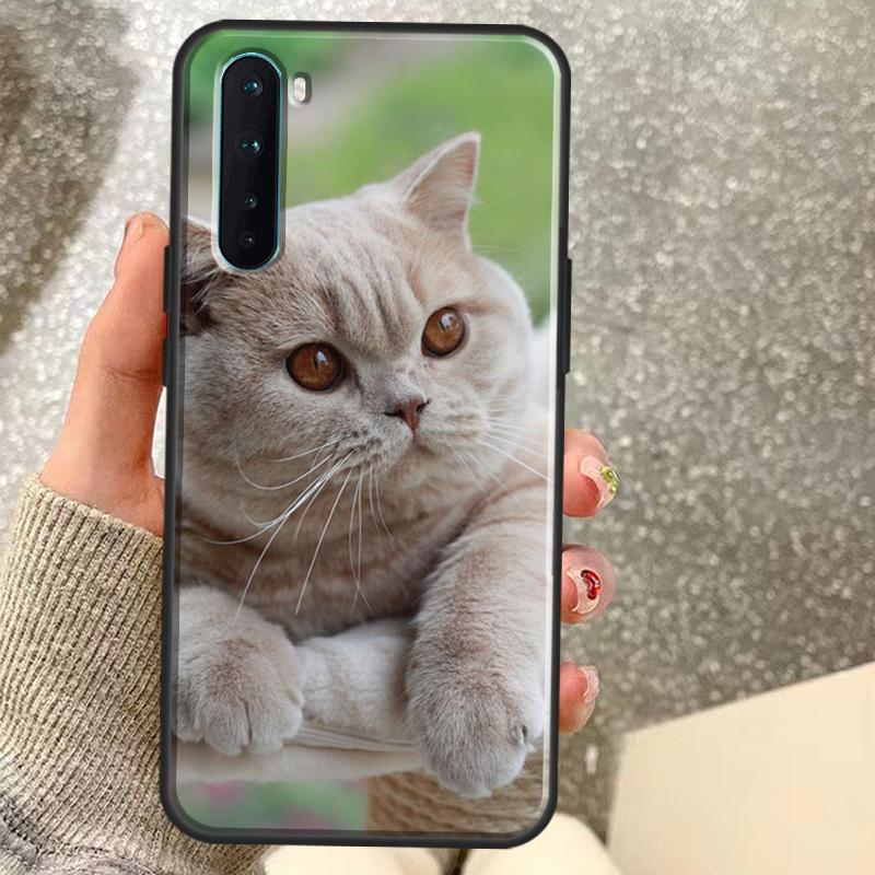 British Shorthair Cat Case For OnePlus 15 13 12 11 10 10R 12R 13R 15R 13T 10T 8T Nord 5 CE 2 3 4 Lite N20 N30 Coque