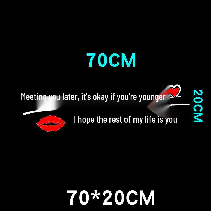 Creative Personality Reflective Car Door & Rear Window Sticker: 'A Wise Man Speaks Little'