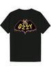 Crew Neck T-shirt - Bold "OZZY" Graphic Print with Fierce Dog Design