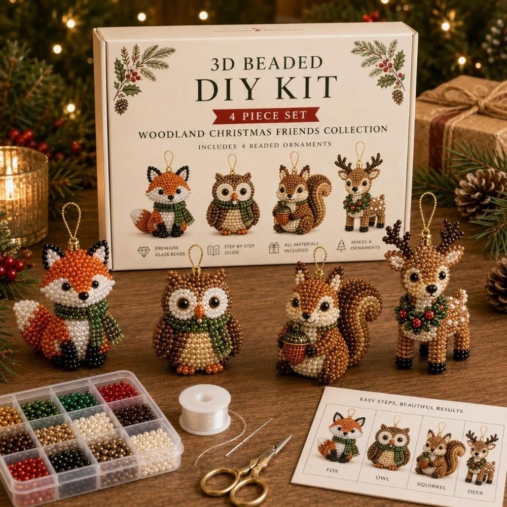 with Instructions Beaded Art Set Creative Beadwork Handmade Craft Kit for Beginners
