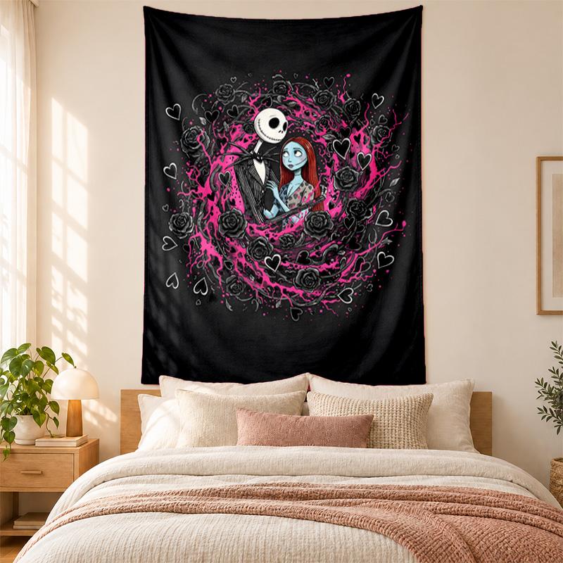 Jack with sally Tapestry highquality for decorating living room bedroom dorm walls ideal as bedroom wallart orholiday gift