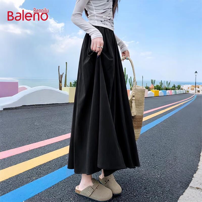 

Baleno Women s Summer High-Waist A-Line Maxi Skirt M
