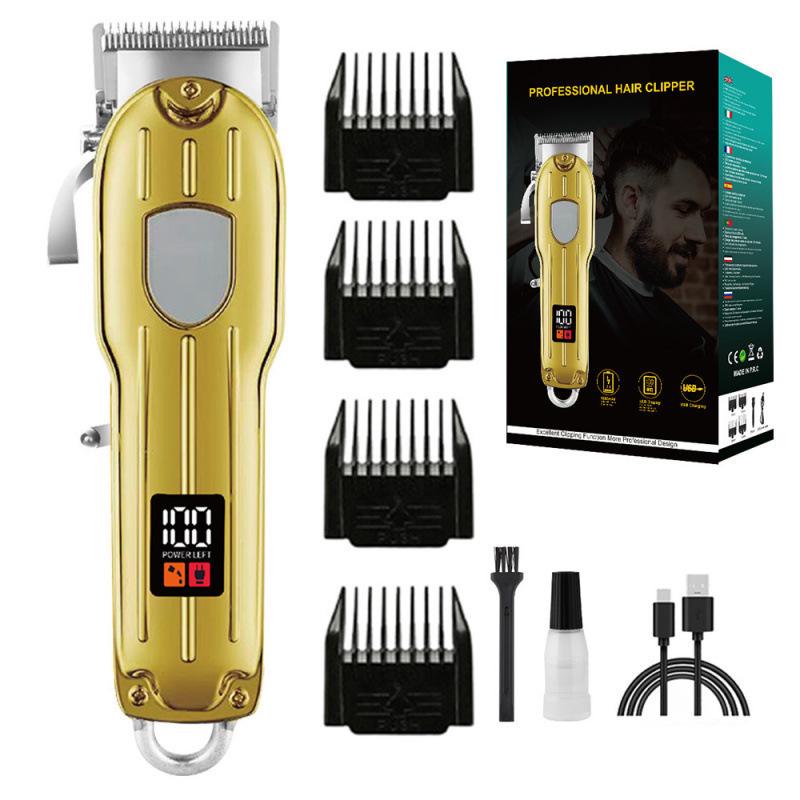 Rechargeable Electric Hair Clipper: Universal Trimmer for Family & Bald Heads