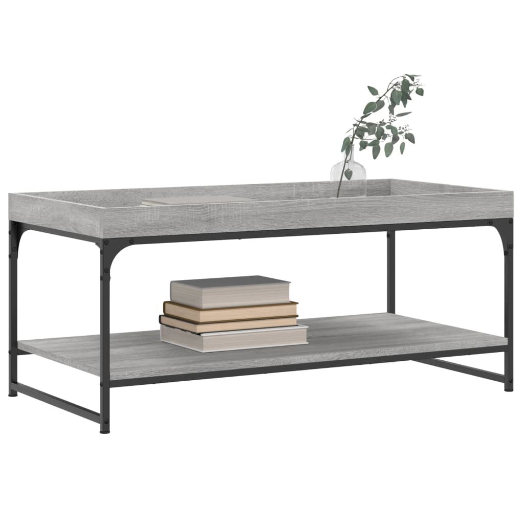  Coffee Table, Grey Sonoma Oak, 100x49x45 Cm