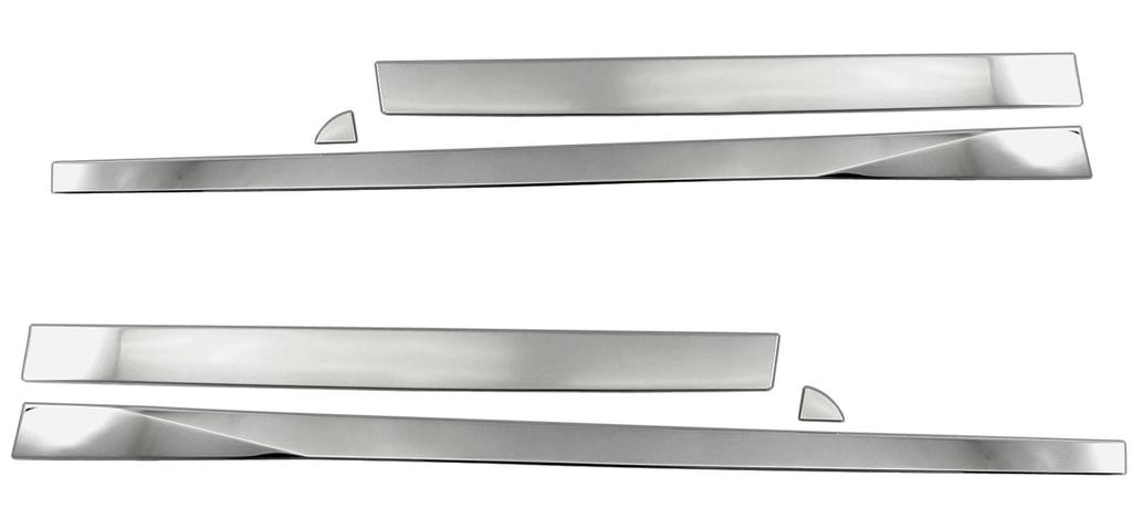 BRIGHTZ Prius 60 61 65 Super Mirror Finish Stainless Steel Plated Side Door Under Molding 6PC ZVW60 ZVW65 MXWH60 MXWH61 MXWH65 ZVW MXWH W60 W65 H60