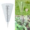 Clear Plastic Cone Rain Gauge Innovative Starter Gardening Plant Growing