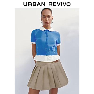 UR Women's Color-block Polo Knit Cardigan
