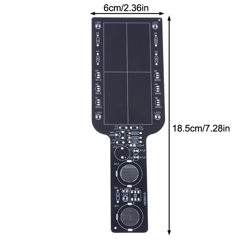 Mini Handheld Simple Metal Detector Led Light Alarm Flashing Welding Practice Diy Electronic Kit Welding Training Kit