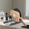 6-Tier Adjustable Compartment Pots and Pans Organizer Under Cabinet Kitchen Pot Lid Holder Rack Organizer