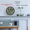 Punch-Free Self-Adhesive LCD Wall Clock: High-Definition Digital Display for Bathroom & Kitchen
