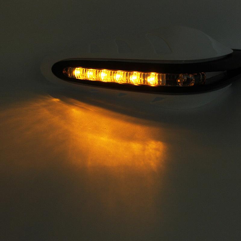 Ρυθμιζόμενες 7/8" LED Χούφτες Χειροφύλακτες Μοτοσυκλέτας Χειροφύλακτες Μοτοσυκλέτας Universal Για Honda XR XL XLR 200 250 350 400 500 600 Dirt