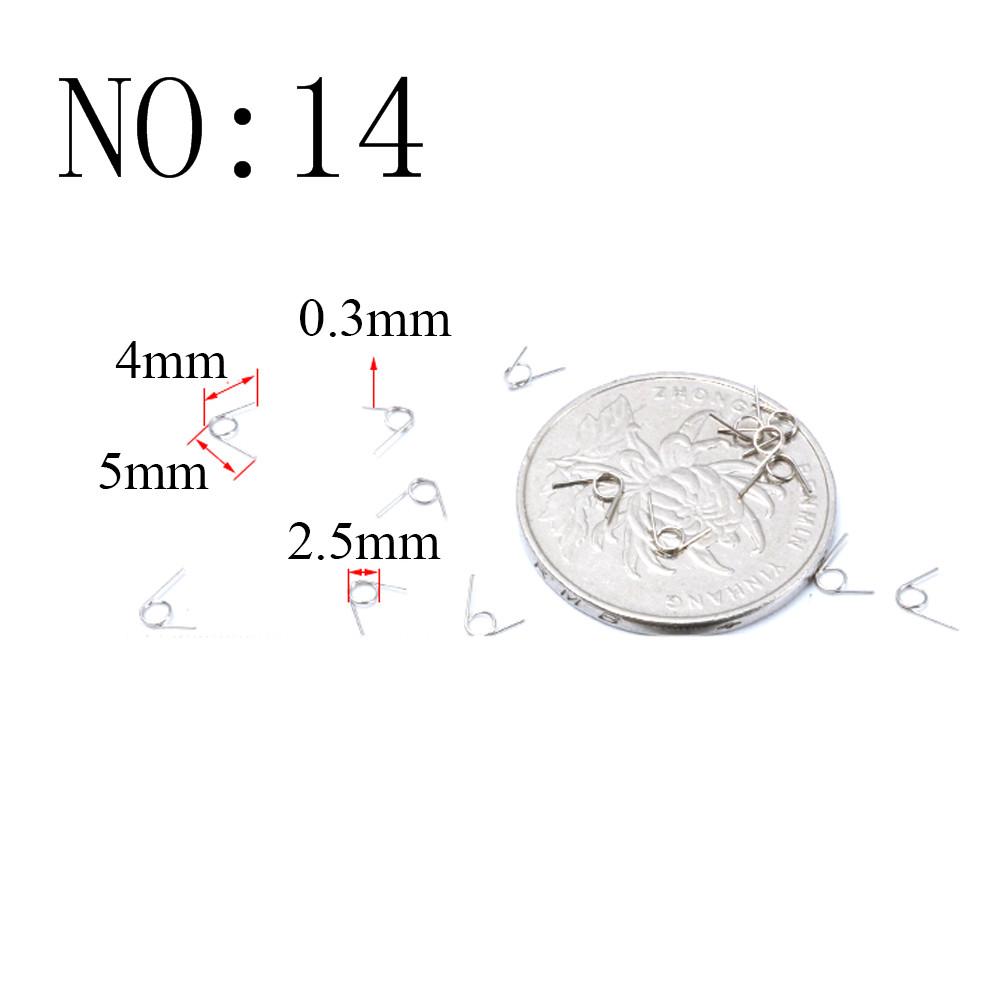 20 Stück Drahtdurchmesser 0,3 mm Mikro Mini 304 Edelstahl Torsionsfeder Für Schmuck