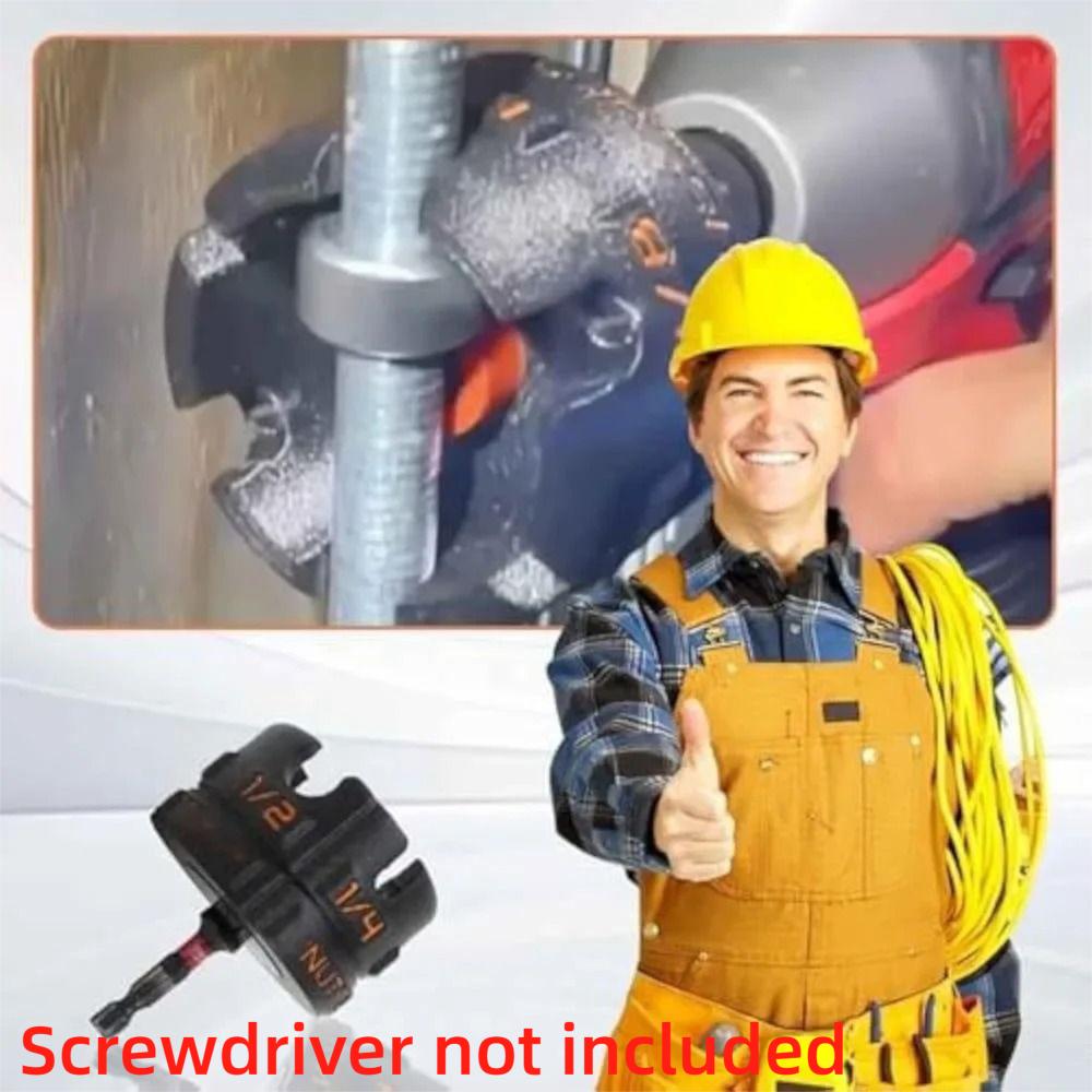 Not Included Screwdriver Nut Zipper Drill Attachment Fast Removal Plastic Bolt Extractor Tool Portable Nut Extractor Tool