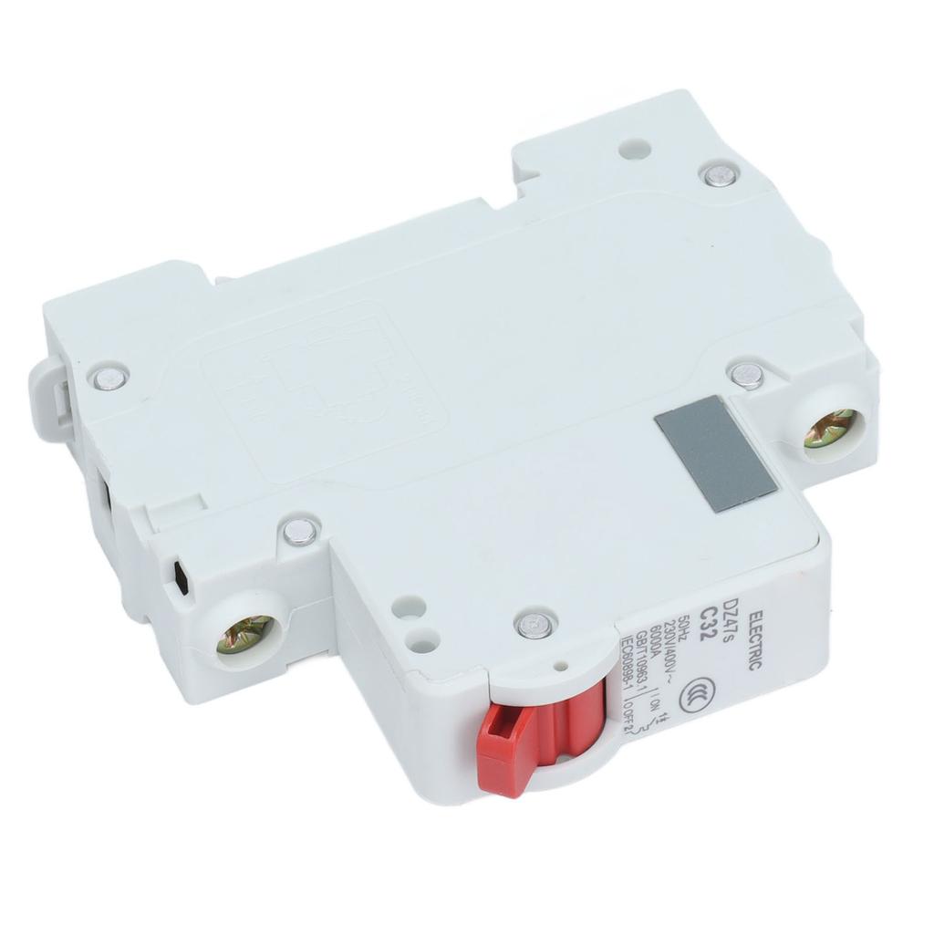 Circuit Breaker Low Voltage 6000A Breaking Capacity 1P DIN Rail Mount 32A 230V 400V