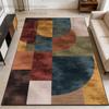Modern Abstract Geometric Style Non-slip Balcony Rug Decoration Living Room Fluffy Carpet Large Area Easy Clean Coffee Table Mat
