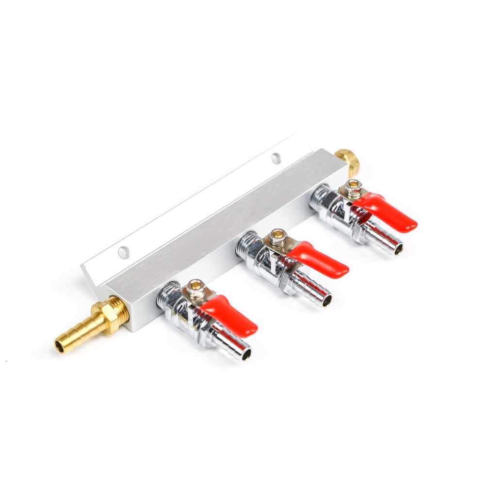 

KegLand Барное оборудование Газовый коллектор Разветвитель 3 выхода 6мм/8мм Ёршик/1/4 Резьба Разветвитель Пиво Домашнее пивоварение