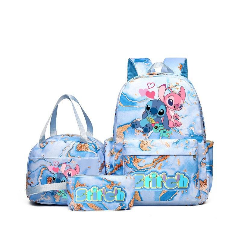 Student Schoolbag Three-Piece Set, Wear-Resistant And Breathable Large-Capacity Backpack, Youth Travel Backpack, Computer Bag