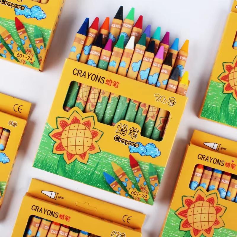 Sunflower 8 /12 /24 Colors Crayons Kids Colored Crayons School Supplies Prizes And Gifts