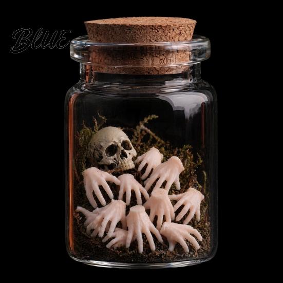 Realistic Crawling Hand Props Halloween Mini Ornaments Palm Decor Props Spooky Ornaments Horror for Haunted House Party Micro Landscape Vase