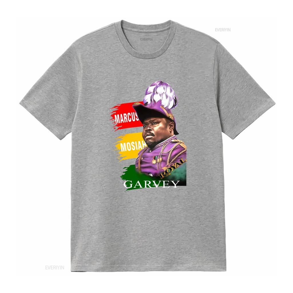 Marcus Garvey T Shirt Color Black Reggae Jah Tafari Marley Bob Royal Design vintage Washed Slightly fashion Unisex homme