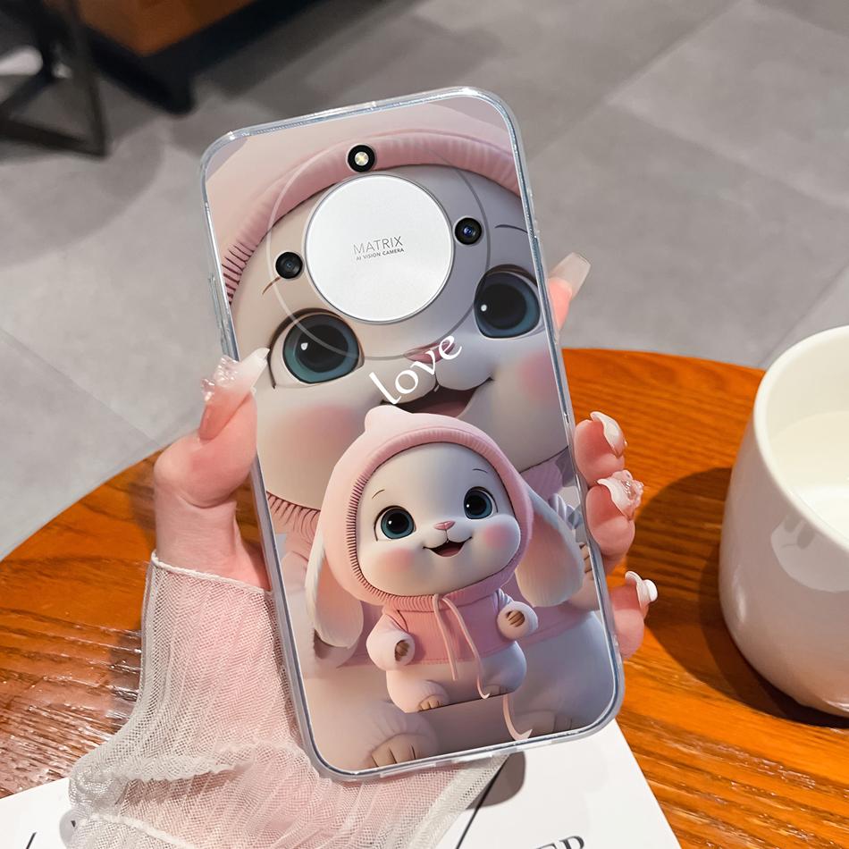 

Creative Case For Honor Magic 5 Lite X9A X40 Transparent Phone Housing For Honor X9A Magic5 Lite Soft Anti Drop Back Cover Funda Honor X9A