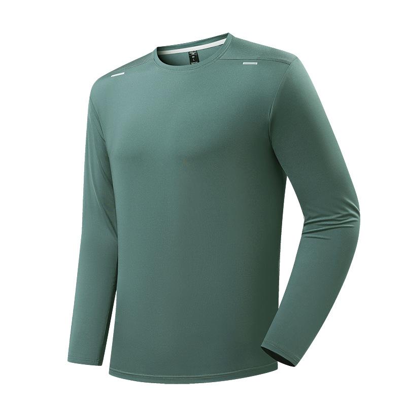 Löpning Långärmad T-shirt Herr Rundhals Stickad Tröja Fitness Träning Sporttopp