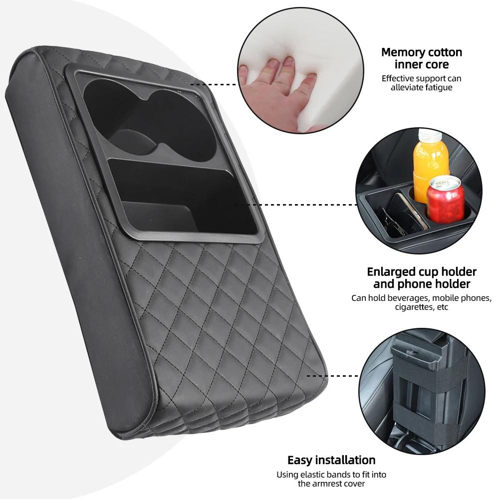 

Чехол для центральной консоли автомобиля, пена с эффектом памяти, подлокотник для автомобиля, чехлы для средней консоли автомобиля, подушка для центральной консоли автомобиля чёрный