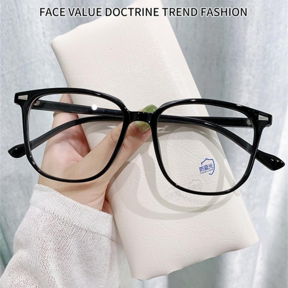 Fashion Computer Glasses Women  Oversized Frame Anti Blue Light Glasses Optical Spectacle Reading Eyewear Blocking Eyeglass